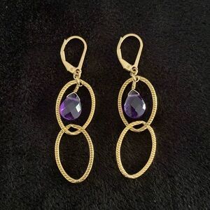 Gold tone earrings